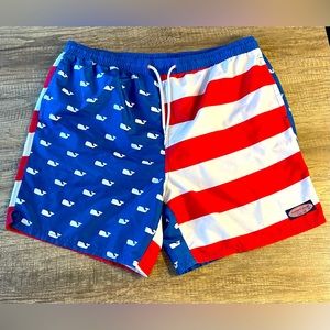 Vineyard Vines American Flag XL Swim Trunks